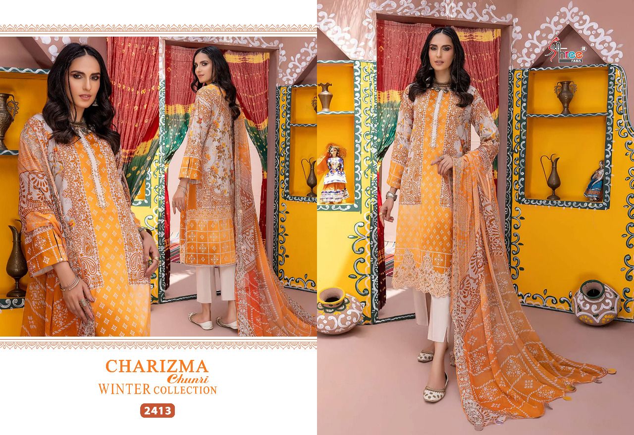 Shree Charizma Chunri Fancy Festive Wear Winter Pakistani Salwar Kameez Collection 